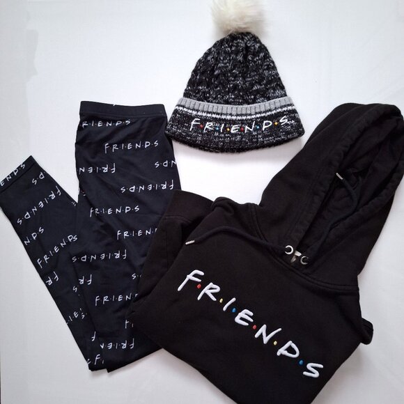 Friends 3 Piece Bundle of Beanie Leggings and Hoodie - Picture 1 of 11